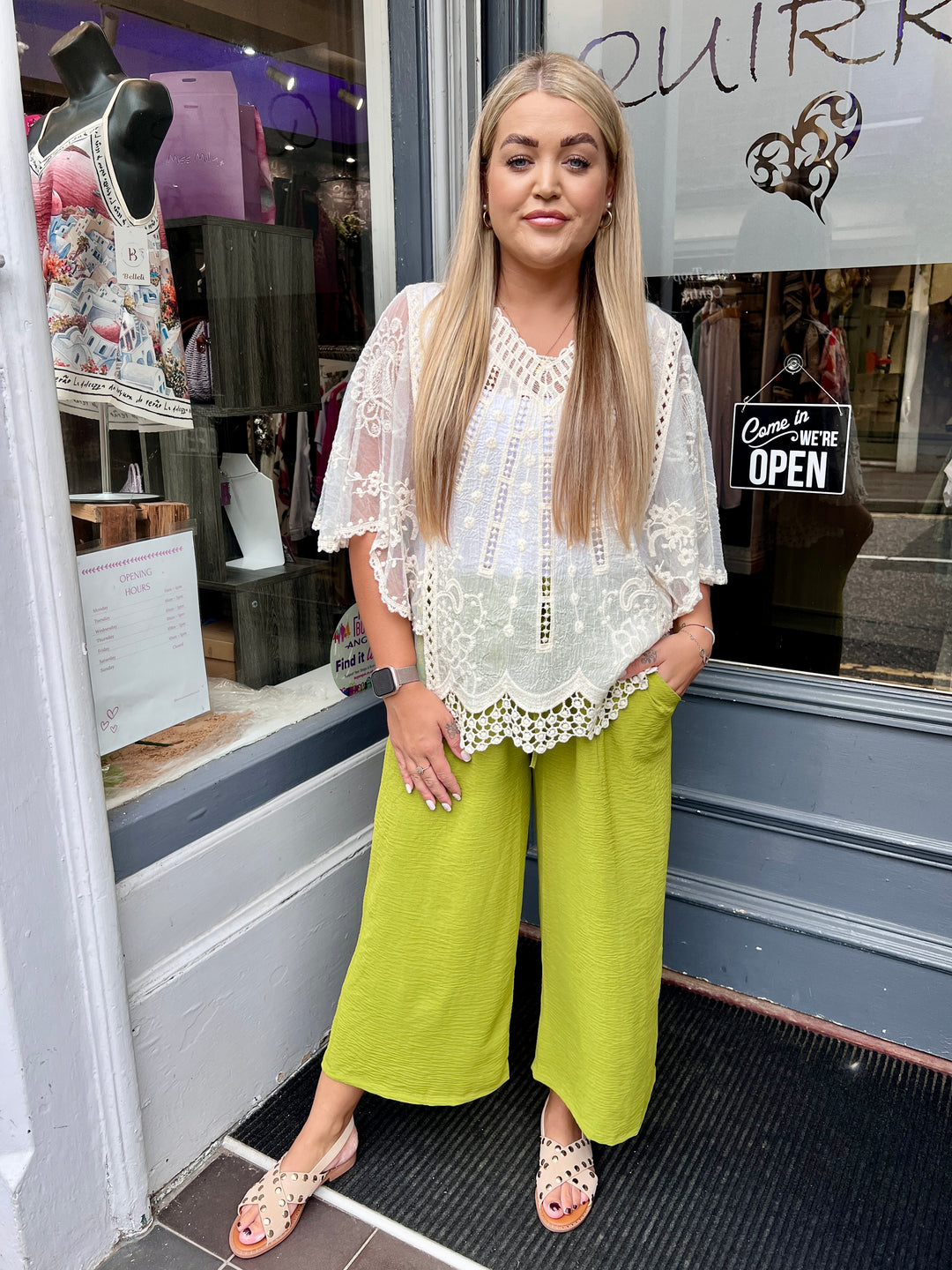 Shelby Crop Trousers GREEN