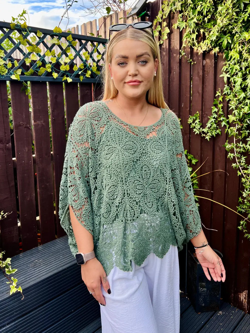 Alanna Crochet With Vest KHAKI