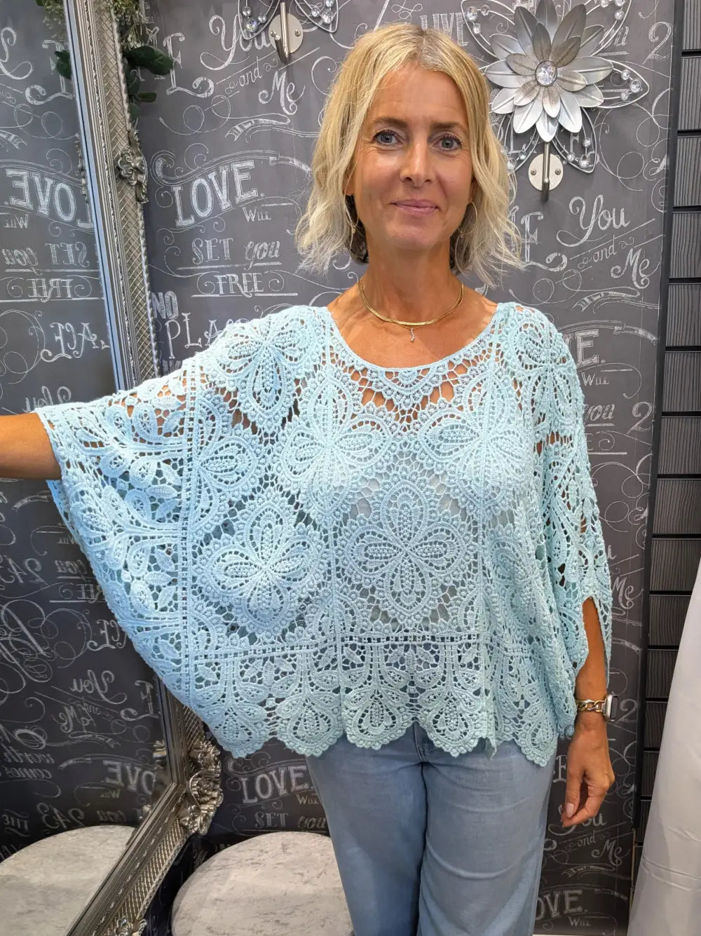 Alanna Crochet With Vest MINT