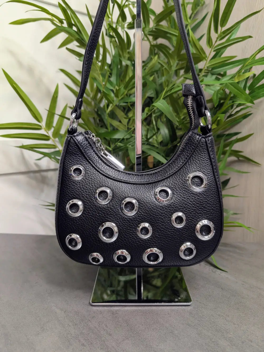 Alora Circle Handbag BLACK