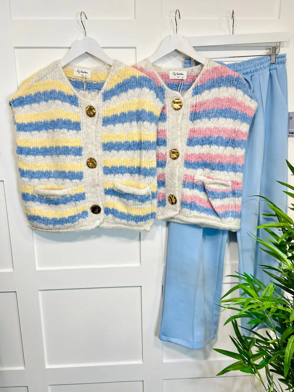 Ayla Sleeveless Cardigan PINK