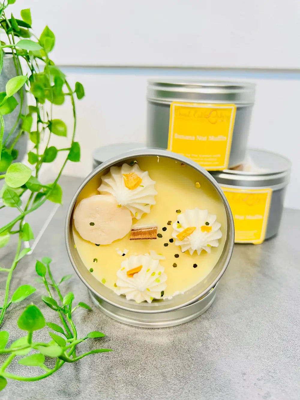 Banana Nut Muffin Premium Tinned Candle