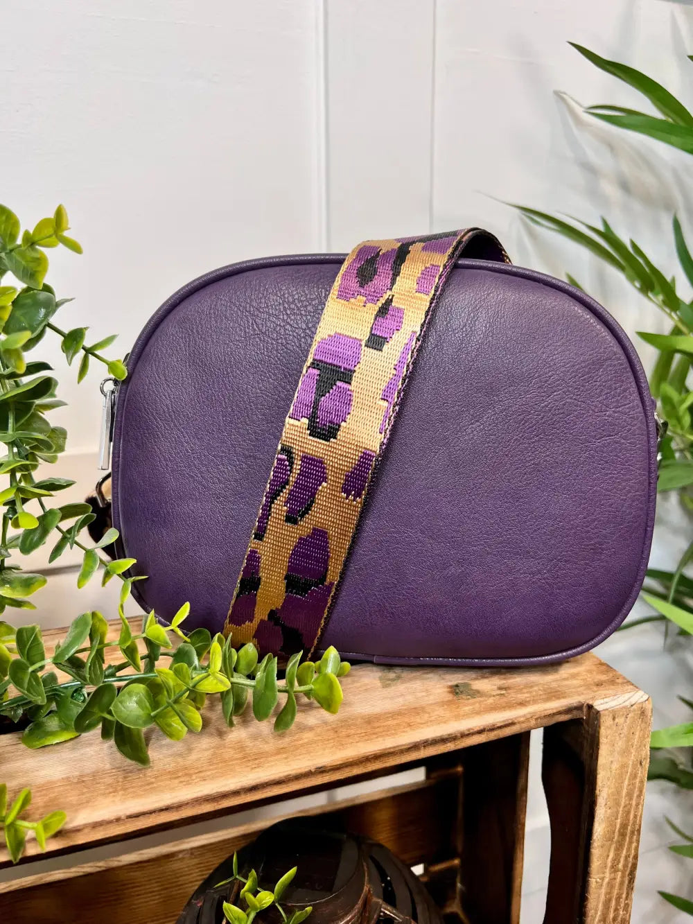 Becky 3 Zip Crossbody Bag PURPLE - Crossbody