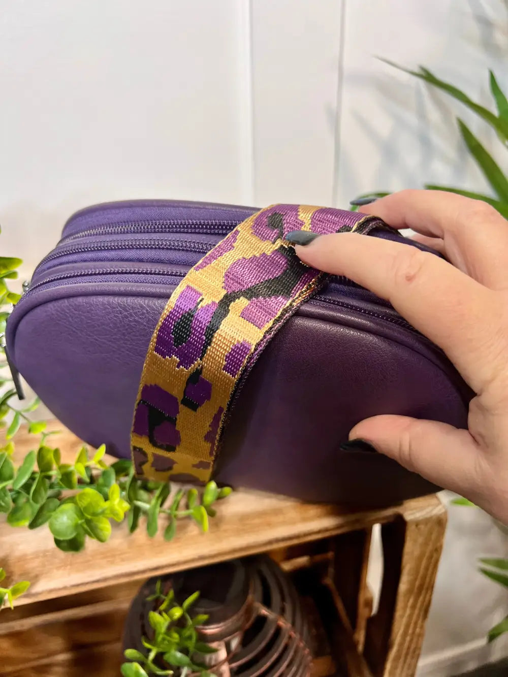 Becky 3 Zip Crossbody Bag PURPLE - Crossbody