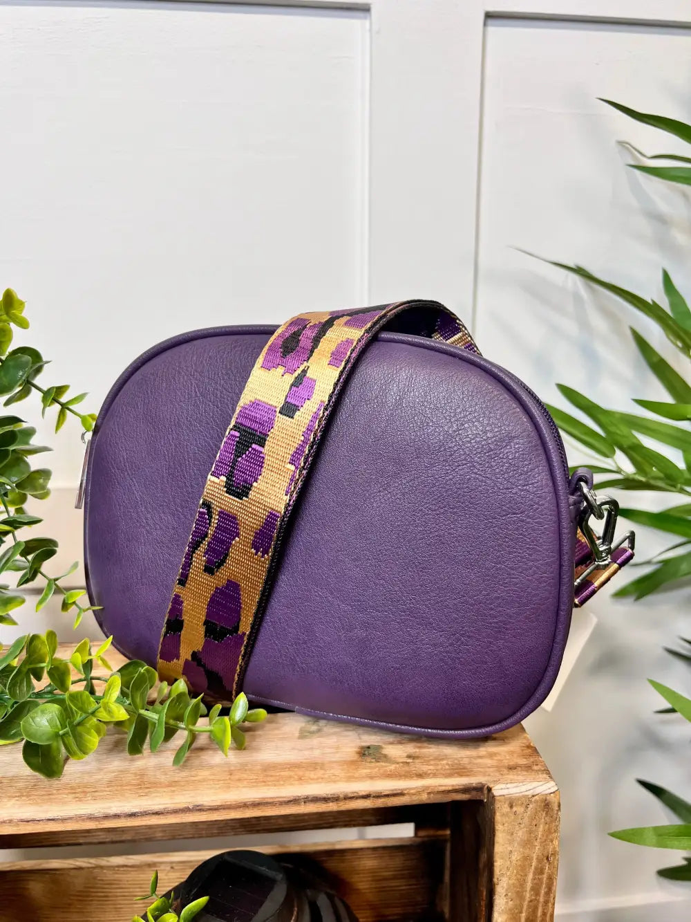Becky 3 Zip Crossbody Bag PURPLE - Crossbody
