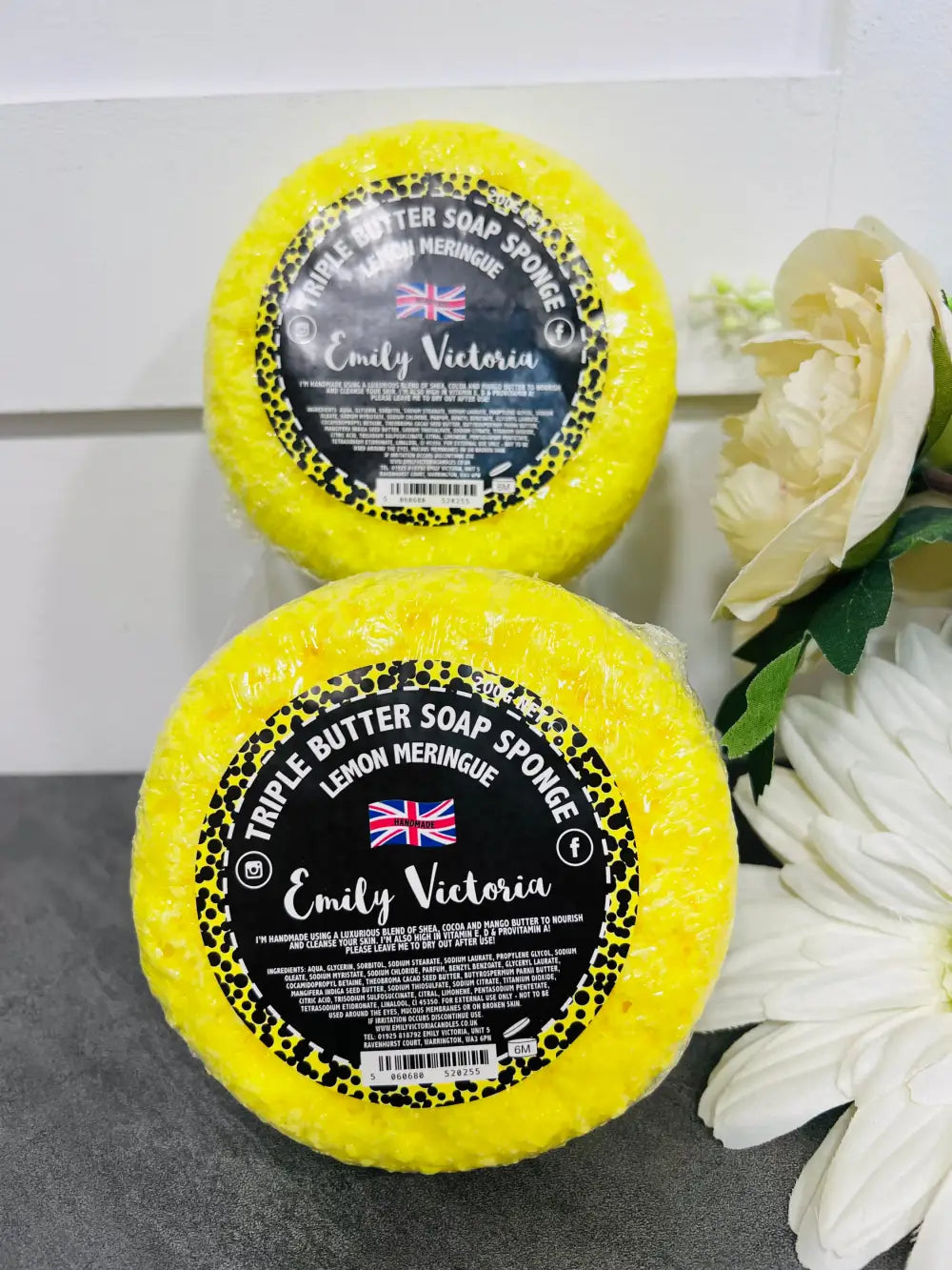 Body Buffer Sponge LEMON MERINGUE - Soap