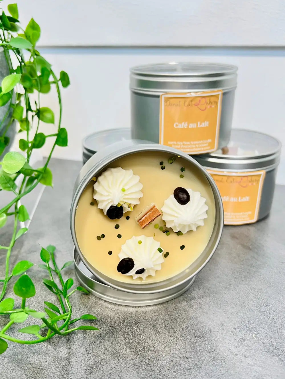 Cafe Au Lait Premium Tinned Candle