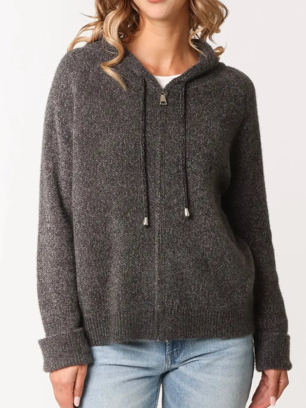Cassie Soft Feel Hoodie DARK GREY 10 14 (S/M) Tops