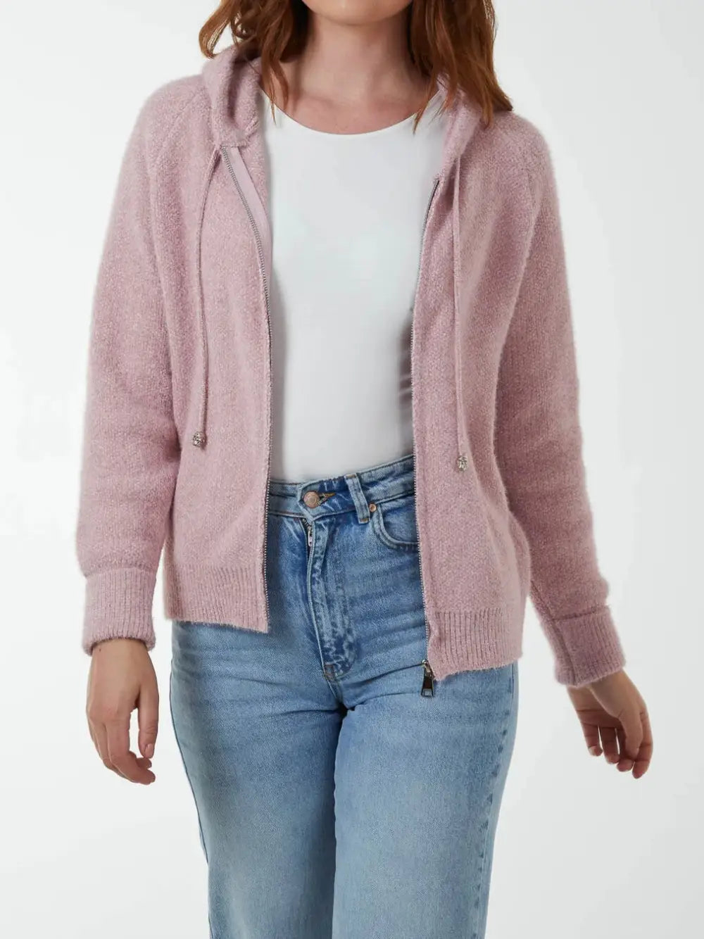 Cassie Soft Feel Hoodie DUSKY PINK 10 14 (S/M) Tops