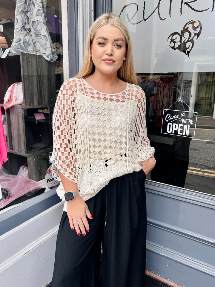 Charlotte Crochet With Vest CREAM