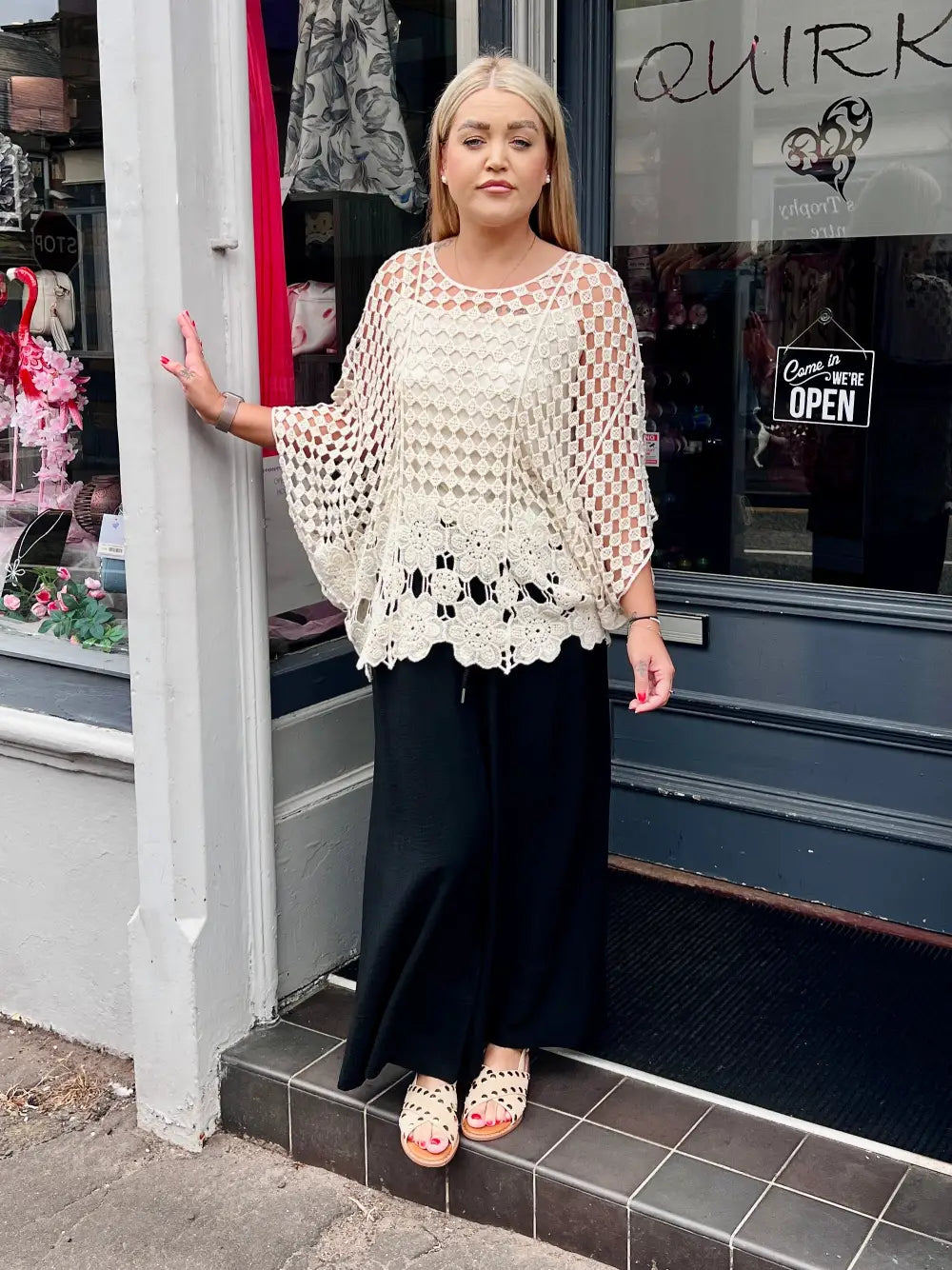 Charlotte Crochet With Vest CREAM