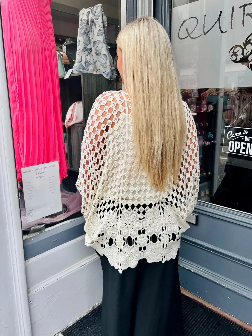 Charlotte Crochet With Vest CREAM