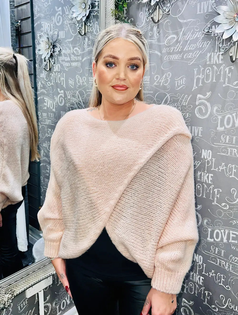 Clara Crossover Jumper LIGHT PINK