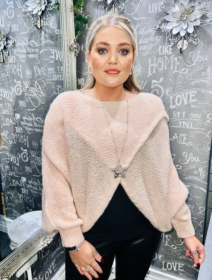 Clara Crossover Jumper LIGHT PINK