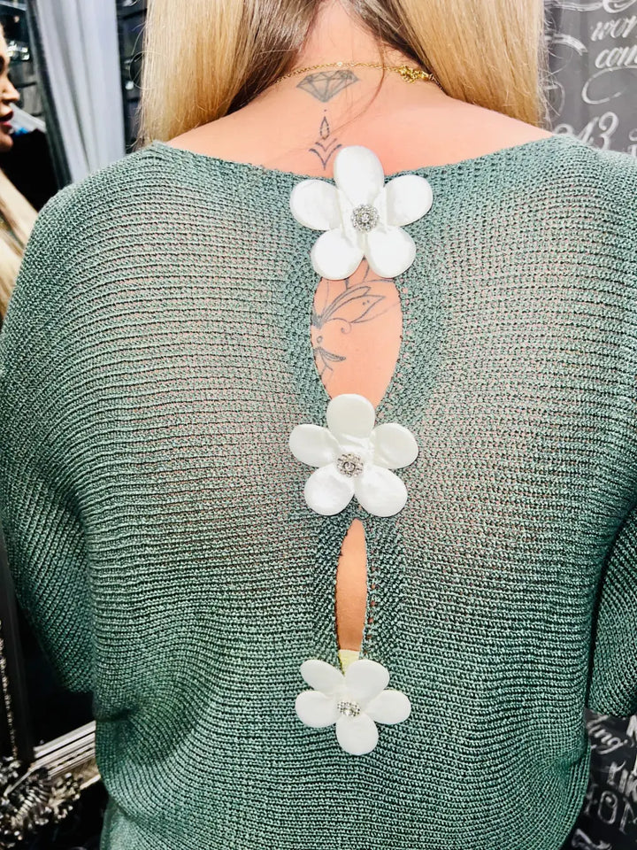 Daisy Back Jumper KHAKI