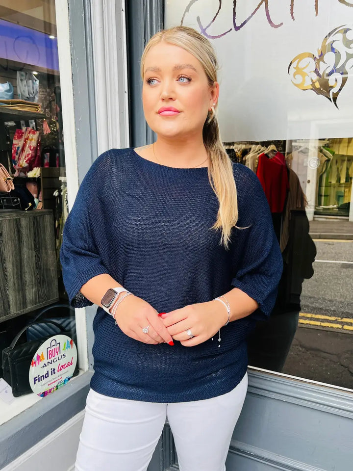 Daisy Back Jumper NAVY