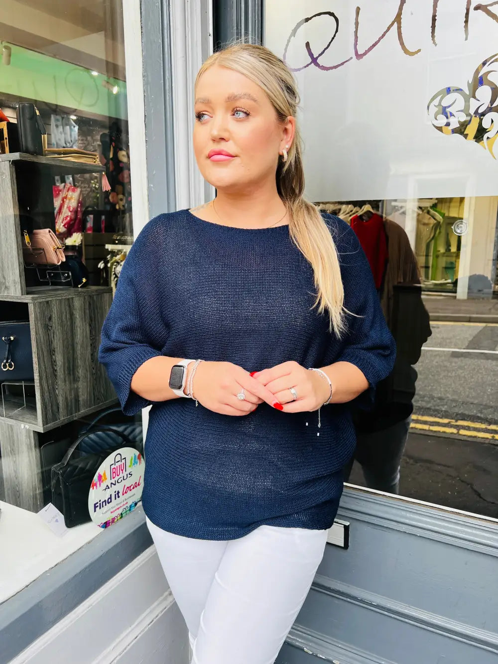 Daisy Back Jumper NAVY