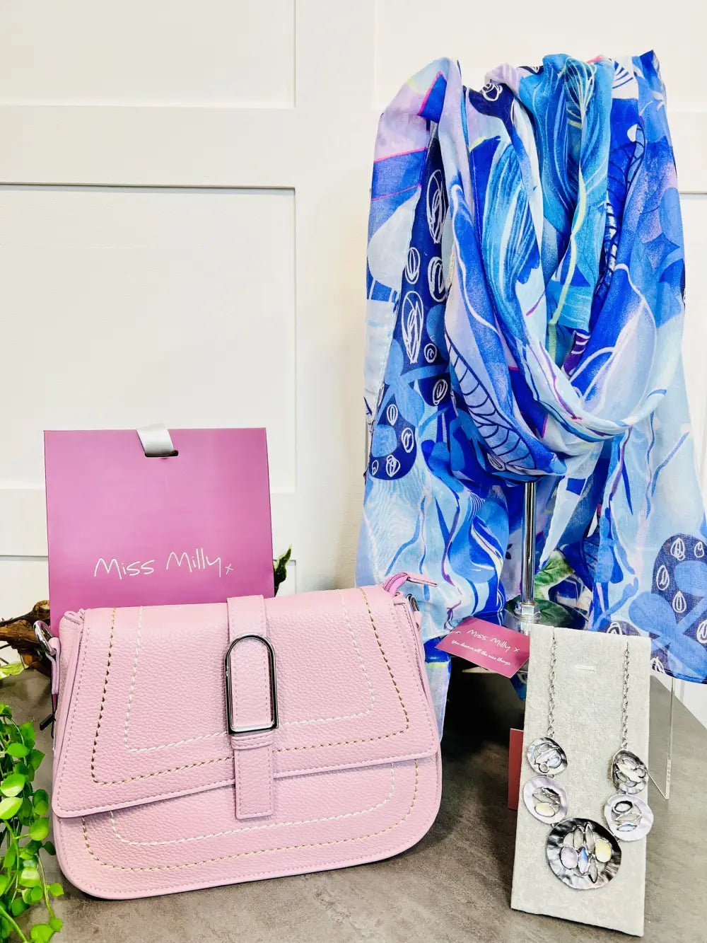 Miss Milly Tropical Scarf BLUE