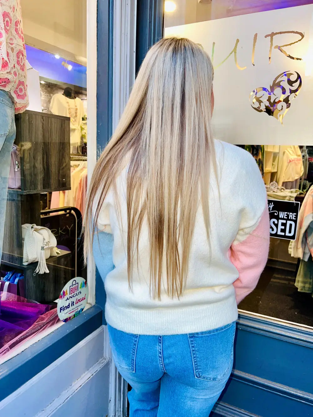 Etta Argyle Print Cardigan CREAM - Knitwear