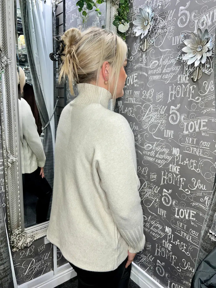 Farrah Italian Knit Jumper BEIGE