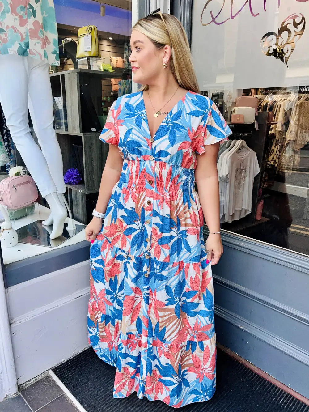 Fauna Floral Maxi Dress - Dress