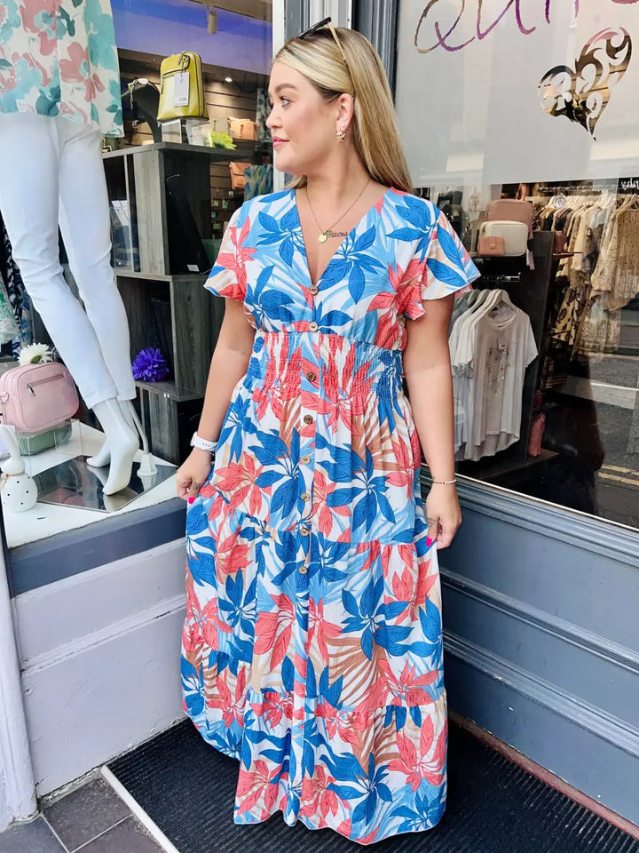 Fauna Floral Maxi Dress - Dress