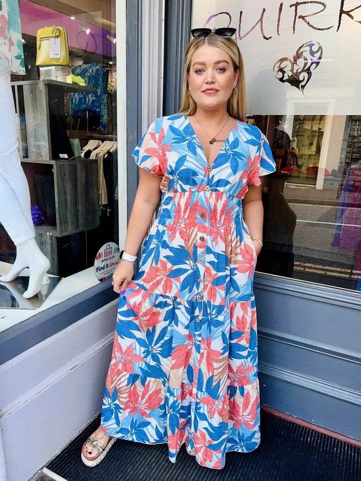 Fauna Floral Maxi Dress - Dress