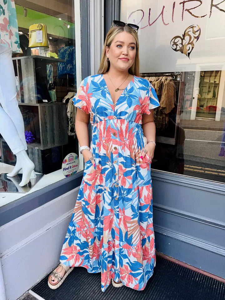Fauna Floral Maxi Dress - Dress