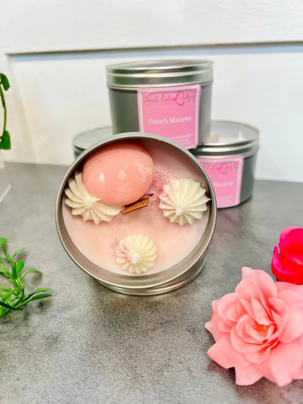 French Macaron Premium Tinned Candle
