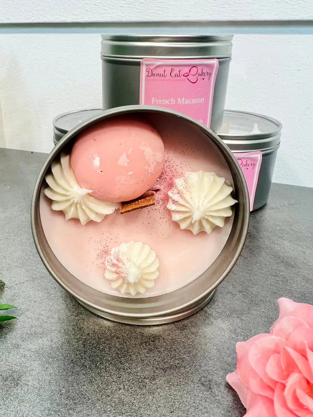 French Macaron Premium Tinned Candle