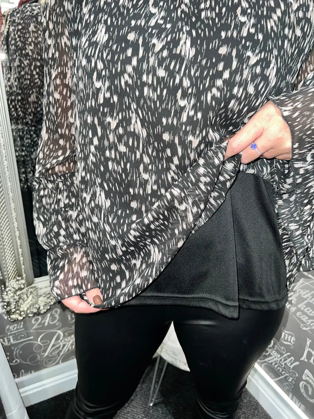 Freya Frill Sleeve Blouse - Blouse