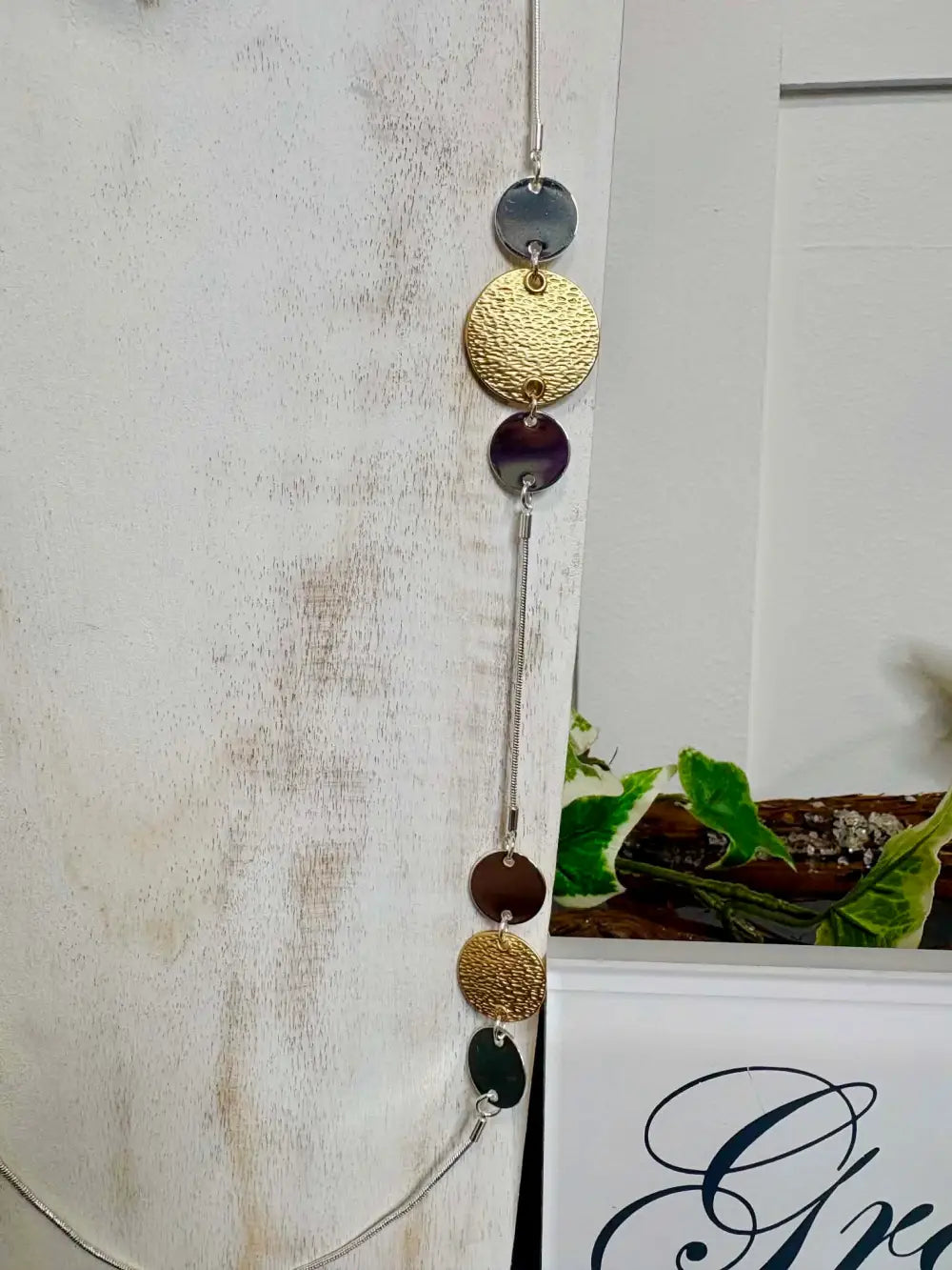 Gracee Long Disc Two Tone SILVER/GOLD