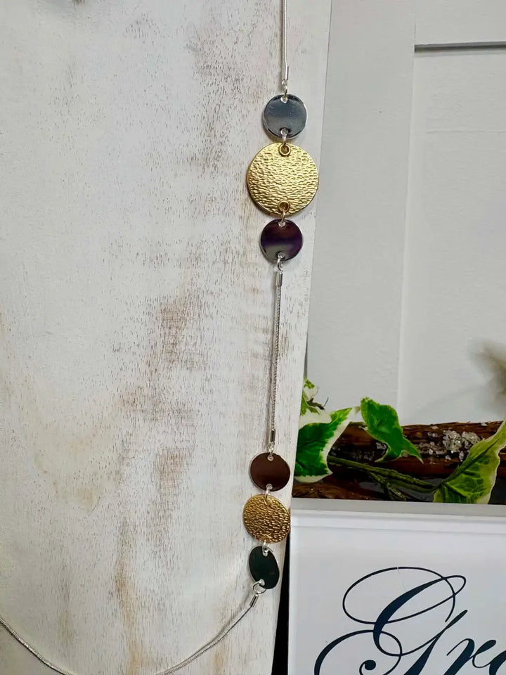 Gracee Long Disc Two Tone SILVER/GOLD