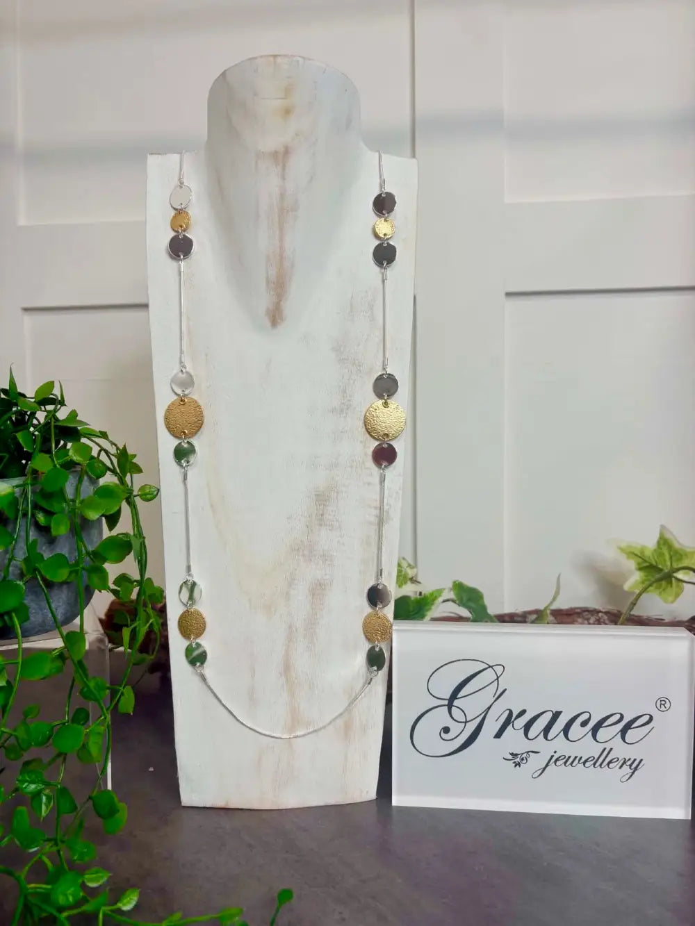 Gracee Long Disc Two Tone SILVER/GOLD