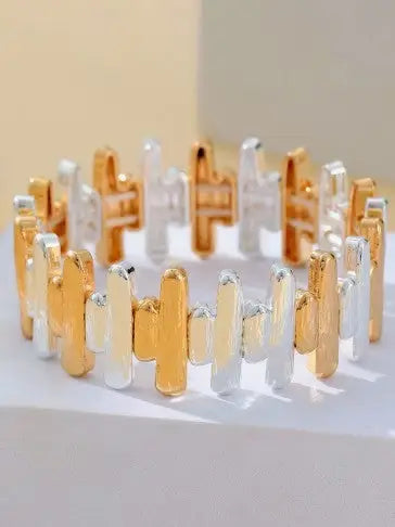 Gracee Stakes Chunky Bracelet Rose Gold