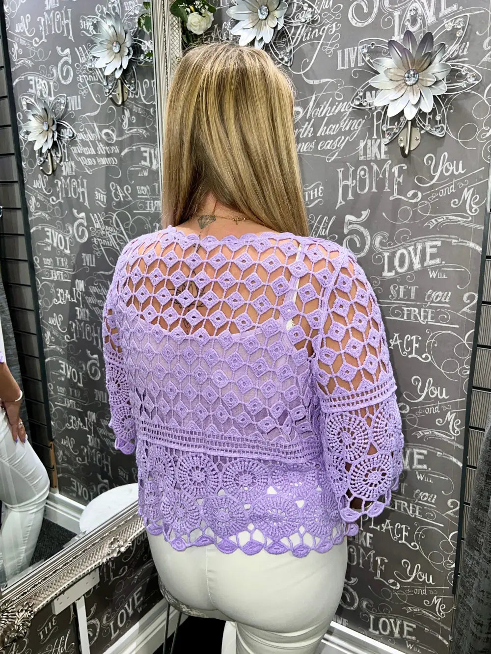 Hailey Crochet and Vest LILAC