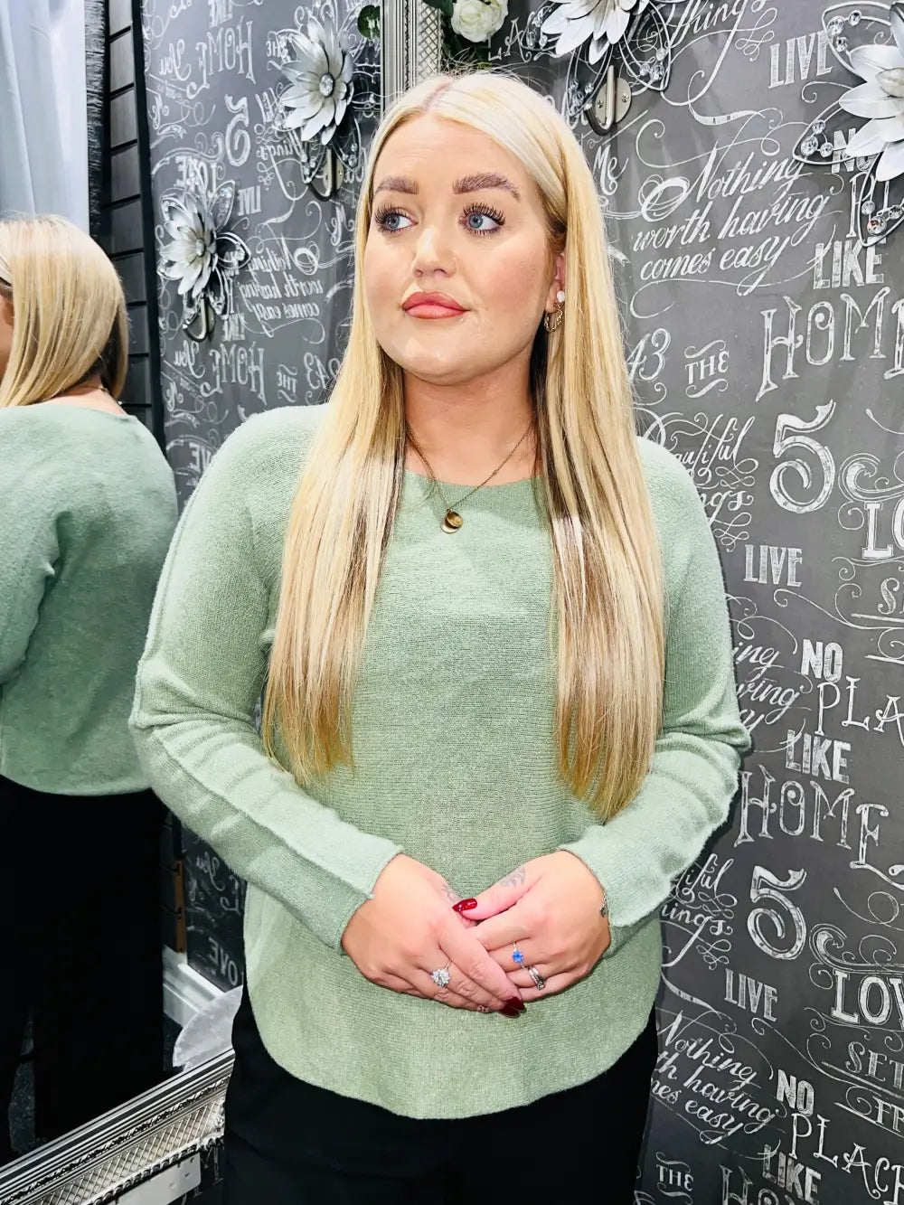 Hannah Soft Knit Jumper SAGE