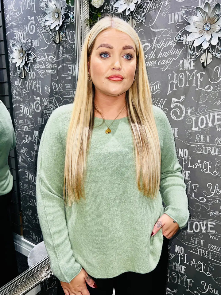 Hannah Soft Knit Jumper SAGE