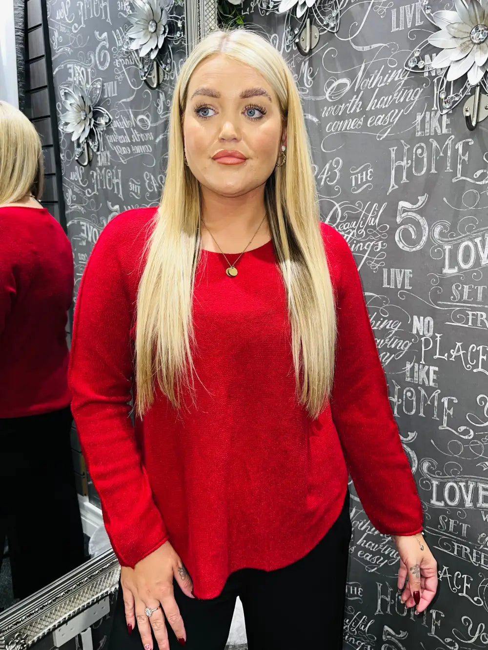 Hannah Soft Knit Jumper WINE