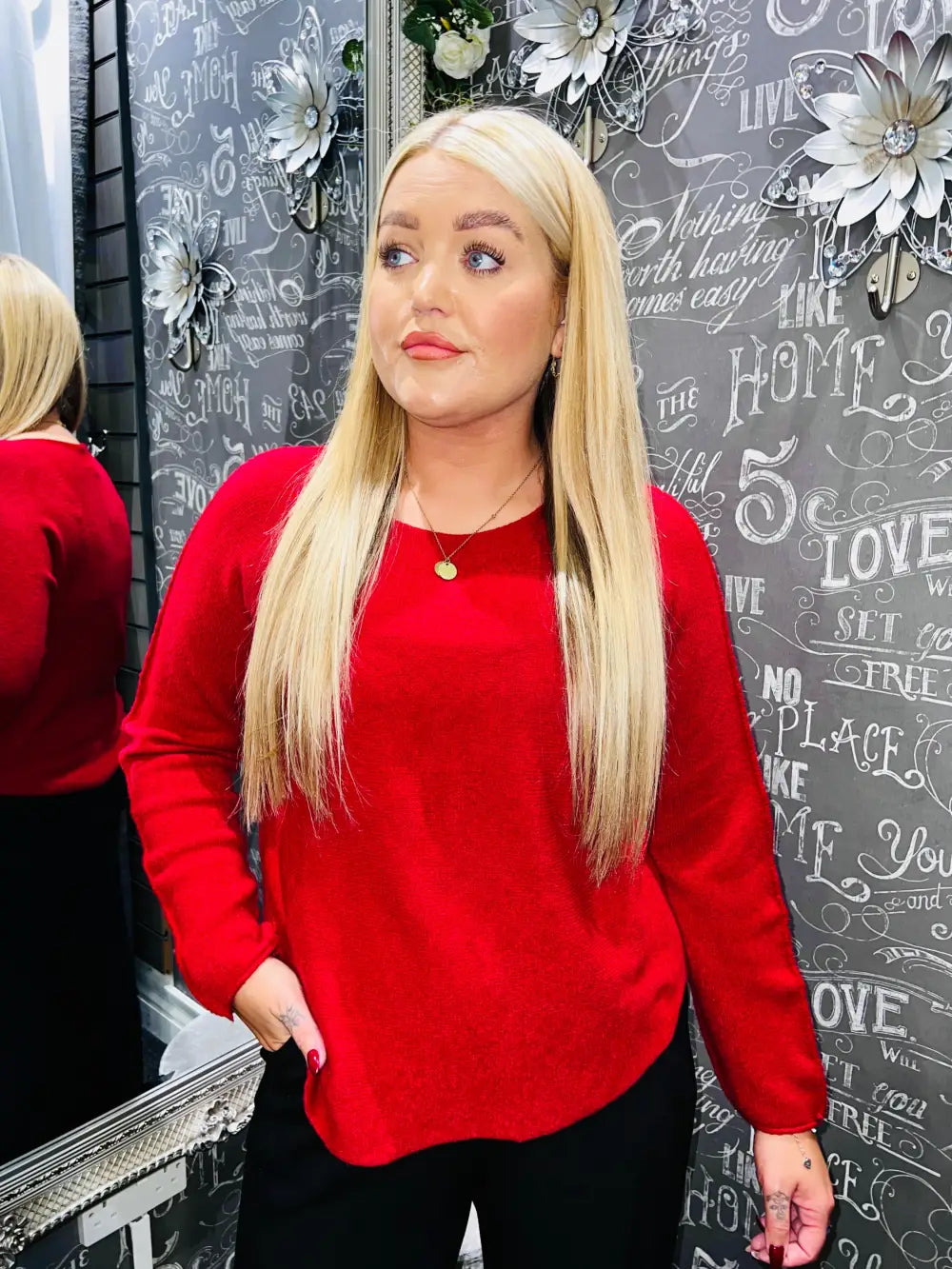 Hannah Soft Knit Jumper WINE