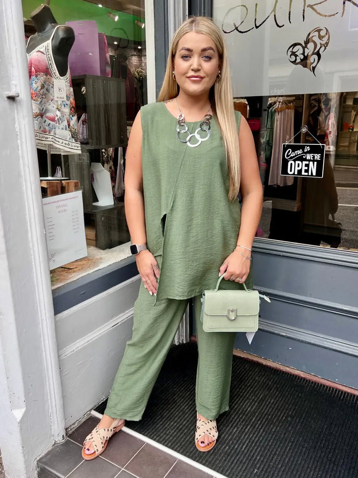 Jacinda Co-Ord Set KHAKI