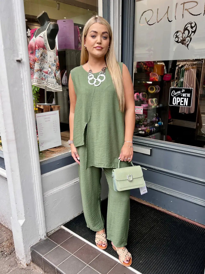 Jacinda Co-Ord Set KHAKI