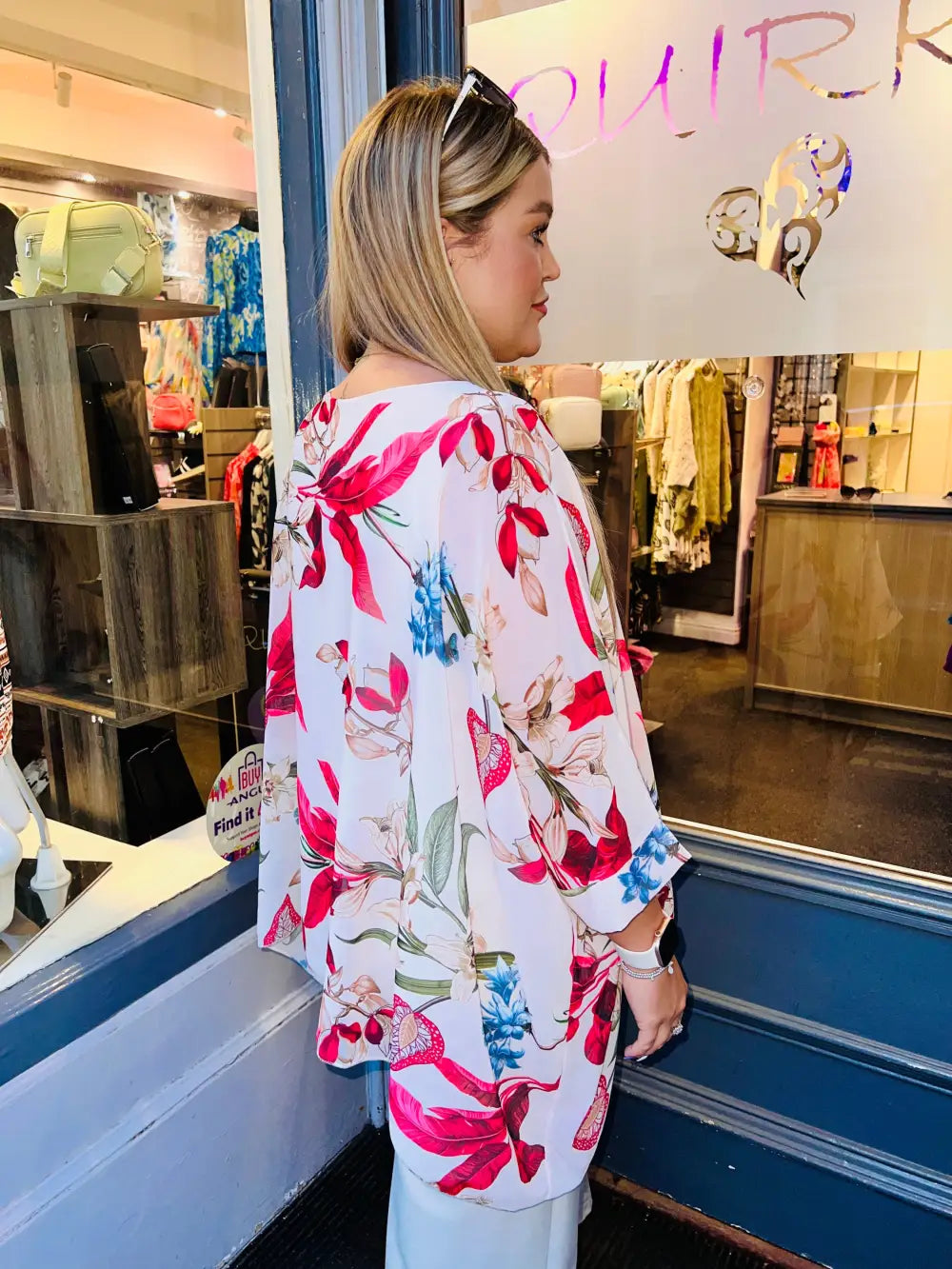 Jessica Floral Blouse RED