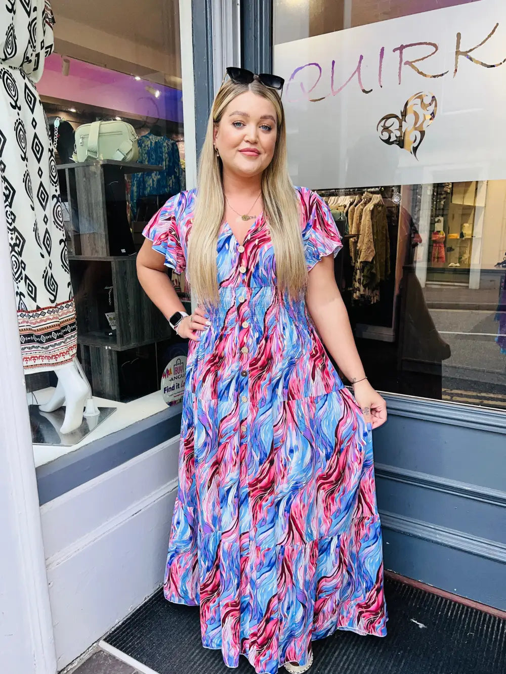 Kirstie Foil Maxi Dress LILAC - Dress