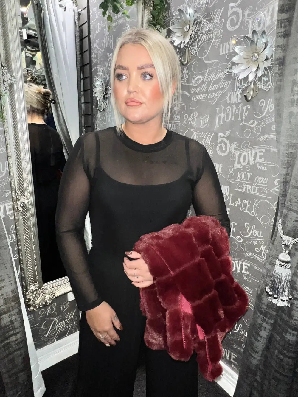 Layer Mesh Top BLACK - Tops