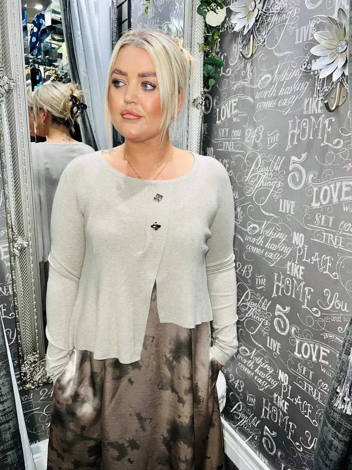 Lillyanna Premium Two Piece Dress BEIGE