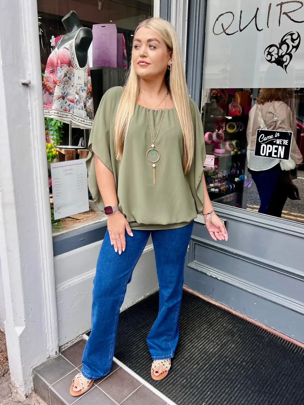Lisa Wide Leg Jeans DARK BLUE