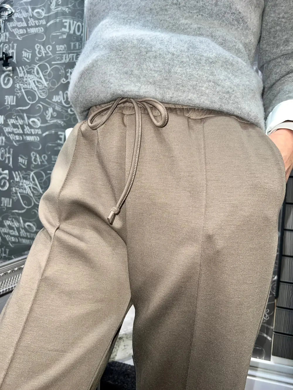 Lola Wide Leg Joggers MOCHA