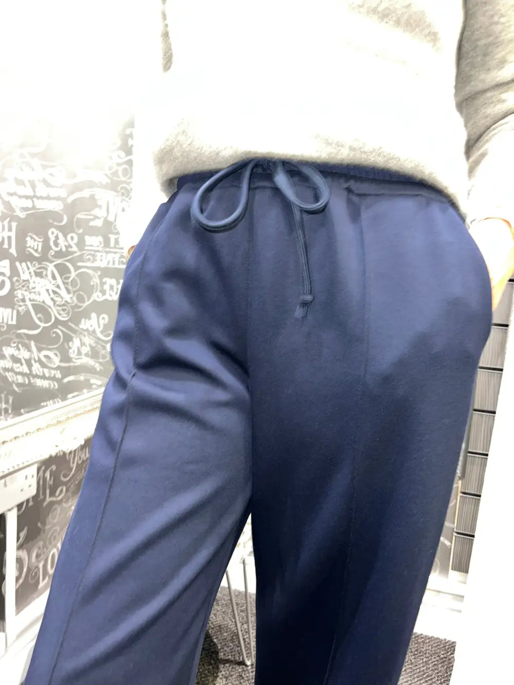 Lola Wide Leg Joggers NAVY