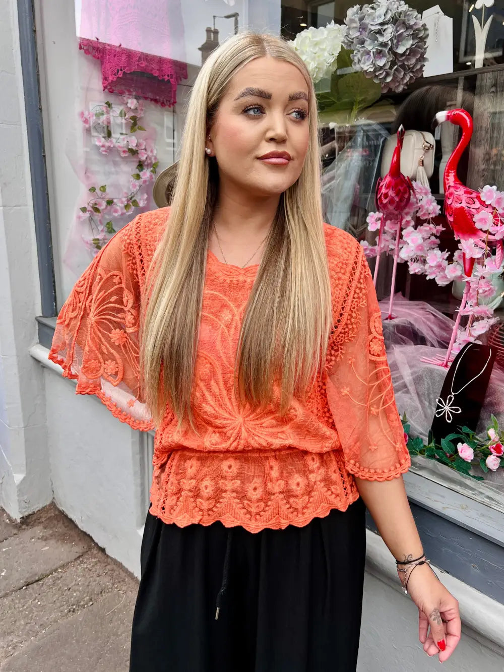 Luna Butterfly Top BURNT ORANGE